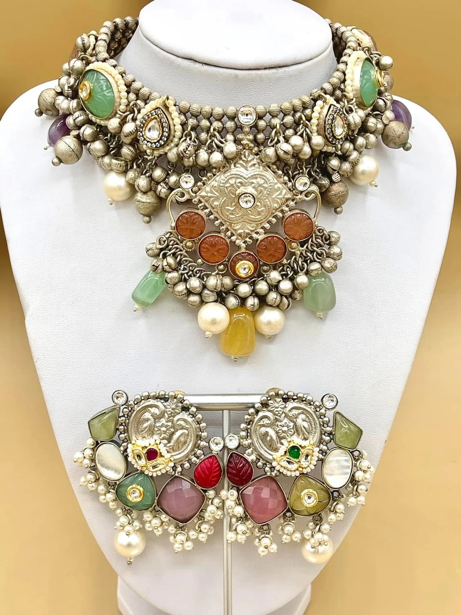 Banjara Oxidised Statement Set – view 1